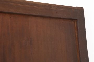 アンティーク建具　和製アンティーク　明治大正期　裏障子付き!和モダンな雰囲気の格子帯戸4枚セット(引き戸、建具)(R-037114)