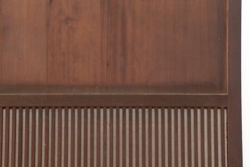 アンティーク建具　和製アンティーク　明治大正期　裏障子付き!和モダンな雰囲気の格子帯戸4枚セット(引き戸、建具)(R-037114)