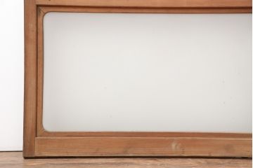 レトロ建具　昭和レトロ　昭和初期　懐かしい雰囲気のガラス戸2枚セット(窓、引き戸)(R-037123)
