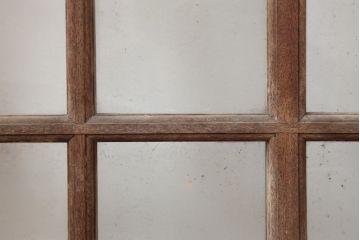 アンティーク建具　レトロな雰囲気漂うガラス戸4枚セット(窓、引き戸)(R-037125)