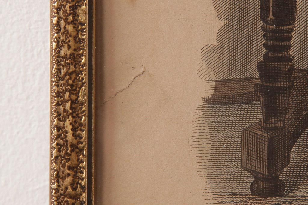 フランスアンティーク雑貨　La Mode Illustree　ファッションイラスト　アートフレーム(絵、ディスプレイ雑貨)(R-037143)