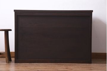 中古　リメイク　松本民芸家具　取り入れやすいサイズのローボード(ローチェスト、引き出し)(R-037144)