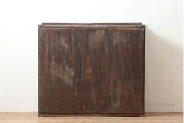 アンティーク家具　前面ケヤキ材・ヒノキ材　透かしの意匠が目をひく水屋箪笥サイドボード(テレビ台、収納棚)(R-037147)