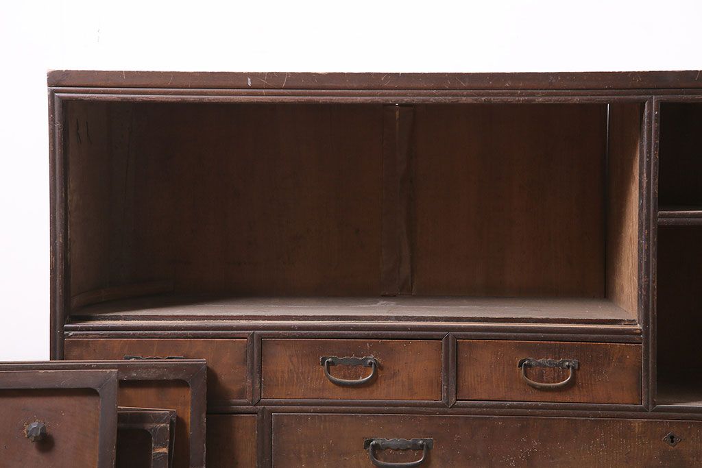 大正～昭和初期アンティーク和棚 家具 テレビ台 公式】アンティーク家具ラフジュ工房商品詳細ページアンティーク