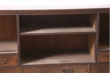 アンティーク家具　大正昭和初期　和風テレビ台(収納棚、ローボード)(R-037150)
