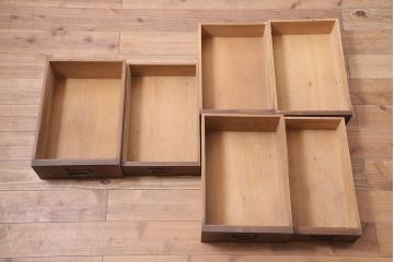 アンティーク家具　大正昭和初期　和風テレビ台(収納棚、ローボード)(R-037150)