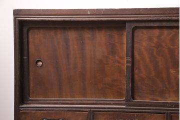アンティーク家具　大正昭和初期　和風テレビ台(収納棚、ローボード)(R-037150)