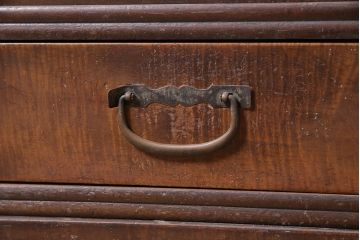 アンティーク家具　大正昭和初期　和風テレビ台(収納棚、ローボード)(R-037150)