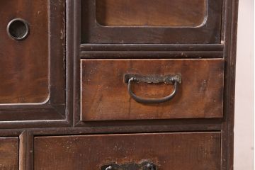 アンティーク家具　大正昭和初期　和風テレビ台(収納棚、ローボード)(R-037150)