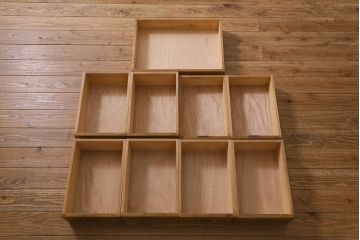 レトロ家具　昭和中期　広々使える両袖デスク(ワークデスク、在宅ワーク、在宅用、両袖机)(R-037167)