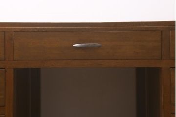 レトロ家具　昭和中期　広々使える両袖デスク(ワークデスク、在宅ワーク、在宅用、両袖机)(R-037167)