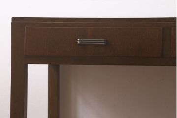 和製アンティーク　栓材　昭和中期　栓材の細やかな杢目が味わい深い平机(ワークデスク、机、在宅ワーク、在宅用)(R-037168)