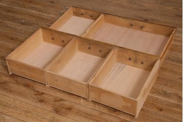 レトロ家具　ナラ材　シンプルで懐かしい片袖デスク(ワークデスク、在宅ワーク、在宅用、片袖机)(R-037169)