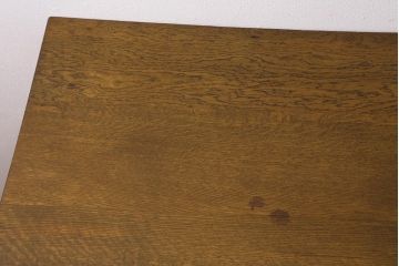 レトロ家具　ナラ材　シンプルで懐かしい片袖デスク(ワークデスク、在宅ワーク、在宅用、片袖机)(R-037169)