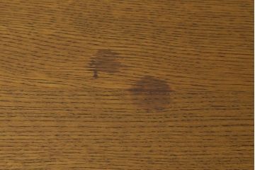 レトロ家具　ナラ材　シンプルで懐かしい片袖デスク(ワークデスク、在宅ワーク、在宅用、片袖机)(R-037169)