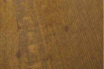 レトロ家具　ナラ材　シンプルで懐かしい片袖デスク(ワークデスク、在宅ワーク、在宅用、片袖机)(R-037169)