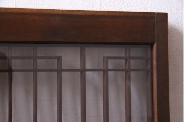 アンティーク家具　ラフジュ工房オリジナル　古建具リメイク　組子の引き戸がお洒落なキャビネット(書院戸、収納棚)