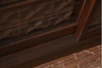 アンティーク家具　ラフジュ工房オリジナル　古建具リメイク　組子の引き戸がお洒落なキャビネット(書院戸、収納棚)