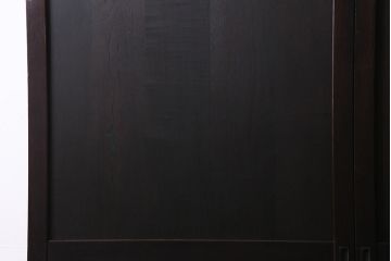 アンティーク建具　明治期　ケヤキ材・栗材　しっとりとした雰囲気漂う上手物の板戸2枚セット(建具、引き戸)