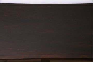 中古　リメイク　北海道民芸　モールガラスがアクセントになったローボード(テレビ台、収納棚、サイドボード)