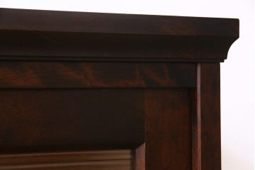 中古　リメイク　北海道民芸　モールガラスがアクセントになったローボード(テレビ台、収納棚、サイドボード)