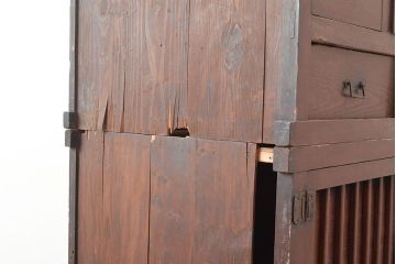 アンティーク家具　和製アンティーク　明治期　ヒノキ材　幅せま!和の雰囲気たっぷりの階段箪笥(和箪笥)(R-037180)