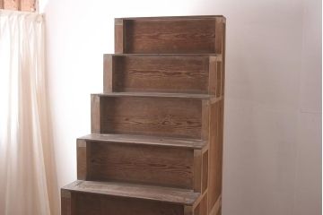アンティーク家具　古民具　明治大正期　上手物!和の情緒あふれる佇まいの重ね階段箪笥(R-037182)