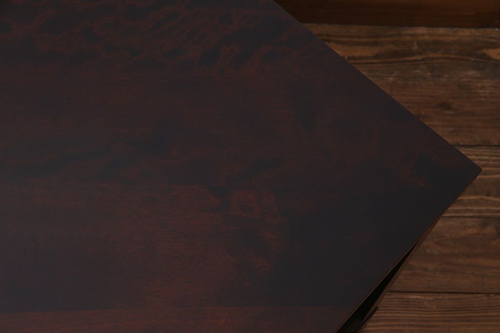 中古　北海道民芸家具　シックな雰囲気が素敵なコーナーボード(テレビ台、ローボード)