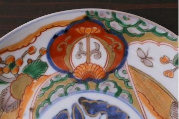 アンティーク雑貨　明治期　色絵　伊万里　6寸3分皿3枚セット(和食器)(R-037198)