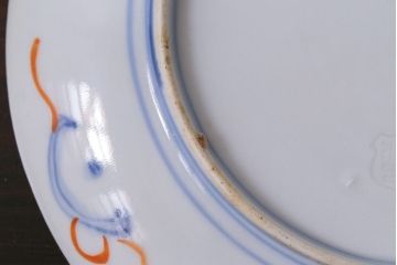 アンティーク雑貨　明治期　色絵　伊万里　6寸3分皿3枚セット(和食器)(R-037198)