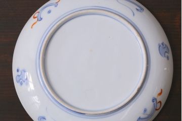アンティーク雑貨　明治期　色絵　伊万里　6寸3分皿2枚セット(和食器)(R-037199)