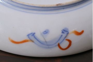 アンティーク雑貨　明治期　色絵　伊万里　6寸3分皿2枚セット(和食器)(R-037199)