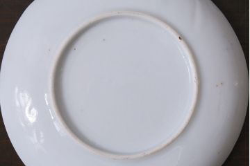 アンティーク雑貨　大正昭和初期　図変わり金魚図　印判皿3枚セット(和食器、小皿)(R-037201)