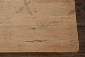 アンティーク家具　昭和初期　ストリップド(剥離)　ヒノキ材　和洋折衷な文机(ローテーブル)(R-037205)