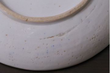 アンティーク雑貨　昭和初期　波千鳥　印判皿4枚セット(和食器)(R-037213)