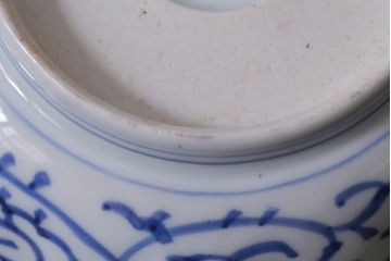 アンティーク雑貨　骨董　幕末期　伊万里　微塵唐草文　なます皿2枚セット(鉢、和食器)(R-037216)