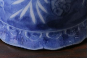 アンティーク雑貨　江戸期　古伊万里　染付　湯呑3客セット(向付、蕎麦猪口)(R-037233)