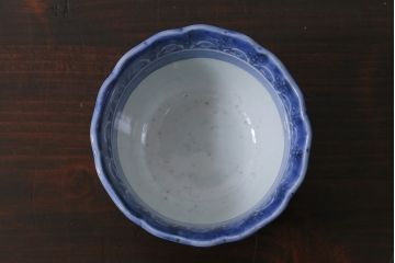 アンティーク雑貨　江戸期　古伊万里　染付　湯呑2客セット(向付、蕎麦猪口)(R-037236)