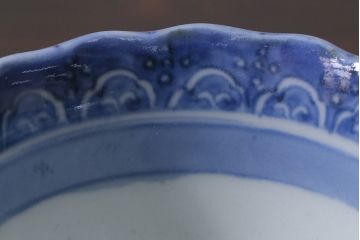 アンティーク雑貨　江戸期　古伊万里　染付　湯呑2客セット(向付、蕎麦猪口)(R-037236)