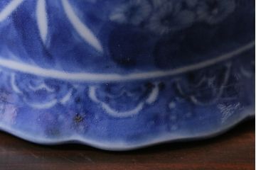 アンティーク雑貨　江戸期　古伊万里　染付　湯呑2客セット(向付、蕎麦猪口)(R-037236)