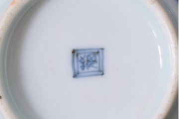 アンティーク雑貨　江戸期　古伊万里　染付　湯呑2客セット(向付、蕎麦猪口)(R-037236)