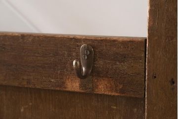 アンティーク家具　昭和中期　レトロな雰囲気漂うフック付き衝立(つい立て、パーテーション)(R-037252)