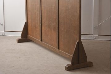 アンティーク家具　昭和中期　レトロな雰囲気漂うフック付き衝立(つい立て、パーテーション)(R-037252)