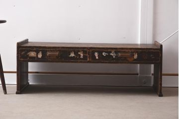 アンティーク家具　味わいたっぷりのノスタルジックな文机(センターテーブル、ローテーブル)(R-037256)
