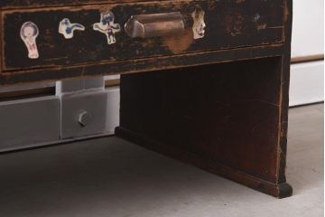 アンティーク家具　味わいたっぷりのノスタルジックな文机(センターテーブル、ローテーブル)(R-037256)