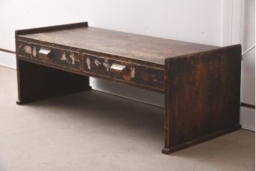 アンティーク家具　味わいたっぷりのノスタルジックな文机(センターテーブル、ローテーブル)(R-037256)