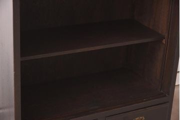 アンティーク家具　和製アンティーク　ノスタルジックな雰囲気漂う食器棚(ガラス戸棚、キャビネット、収納棚)(R-037257)
