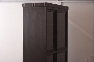 アンティーク家具　和製アンティーク　ノスタルジックな雰囲気漂う食器棚(ガラス戸棚、キャビネット、収納棚)(R-037257)