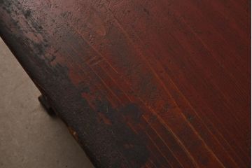アンティーク家具　明治大正期　赤みがかった色味が素敵な大きなサイズの文机(座机、ローテーブル、センターテーブル)(R-037258)