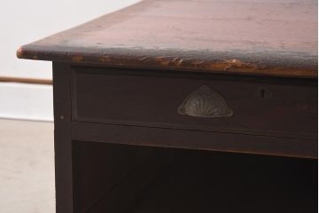 アンティーク家具　明治大正期　赤みがかった色味が素敵な大きなサイズの文机(座机、ローテーブル、センターテーブル)(R-037258)